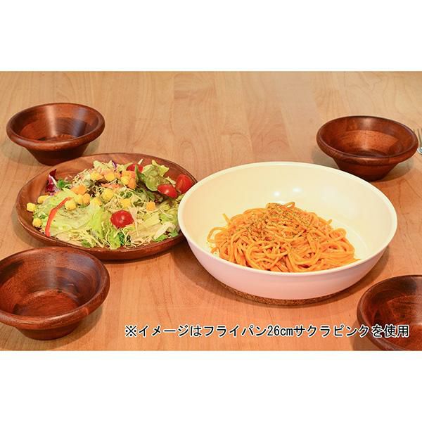 ホワイト&ピンクのＩＨフライパン（２６ｃｍ） フライパン 画像12
