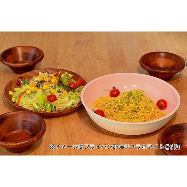 ホワイト&ピンクのＩＨフライパン（２６ｃｍ） フライパン 画像13
