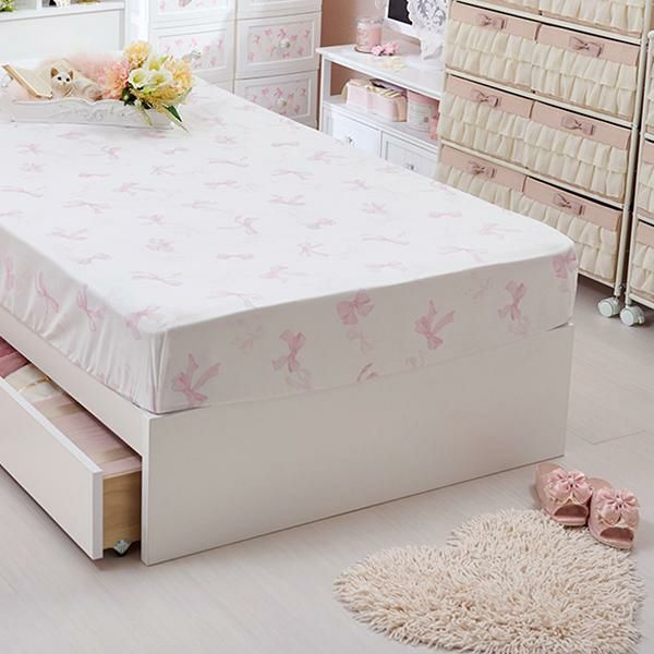 リボン柄布団カバー４点セット（ダブル） 布団カバーセット　ダブル 画像8