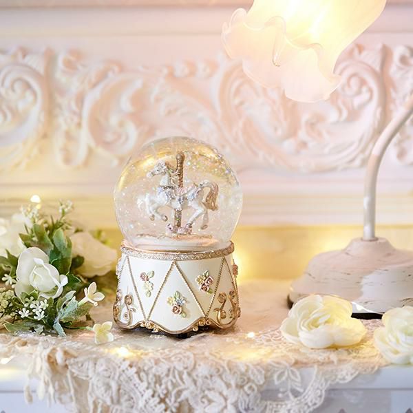 メルヘンスノーボールオルゴール かわいいお姫様インテリア家具 雑貨の通販 インテリア装飾グッズ ロマンティックプリンセス ロマプリ