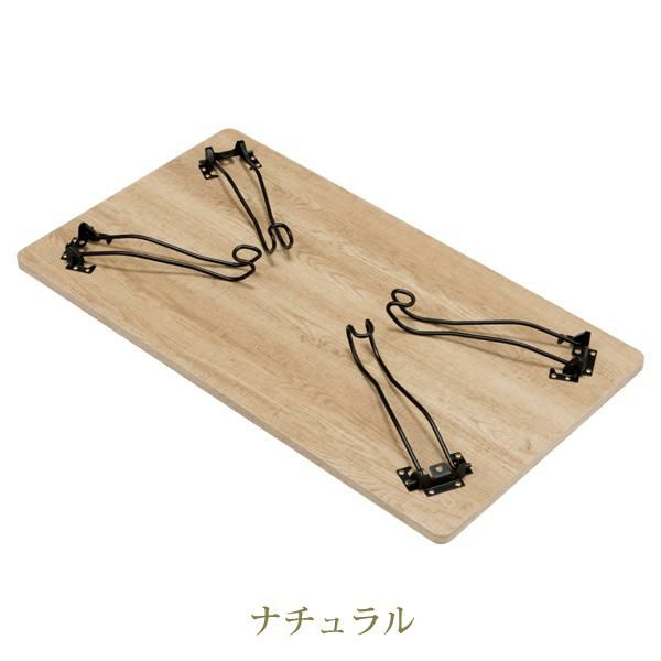 猫脚折りたたみテーブル（幅９０cm・スクエア） 折りたたみテーブル 画像9