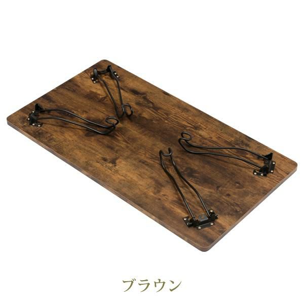 猫脚折りたたみテーブル（幅９０cm・スクエア） 折りたたみテーブル 画像10