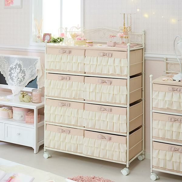 直送】フリルボックスチェスト（8杯）／peche(ペッシュ)｜かわいい  