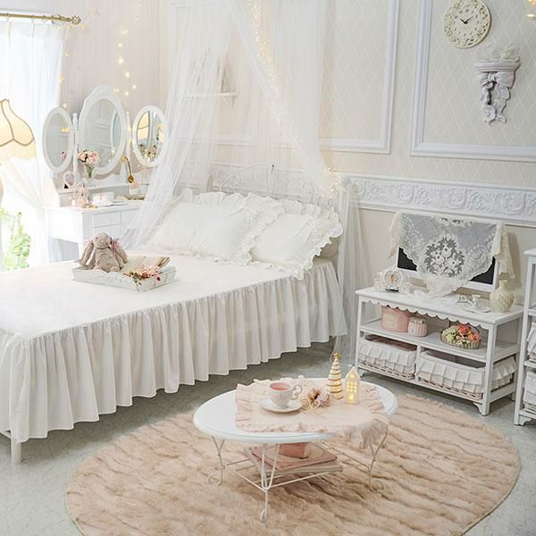 フリルバスケットテレビ台（小）／fleurette（フルレット） テレビ台・テレビボード 画像14