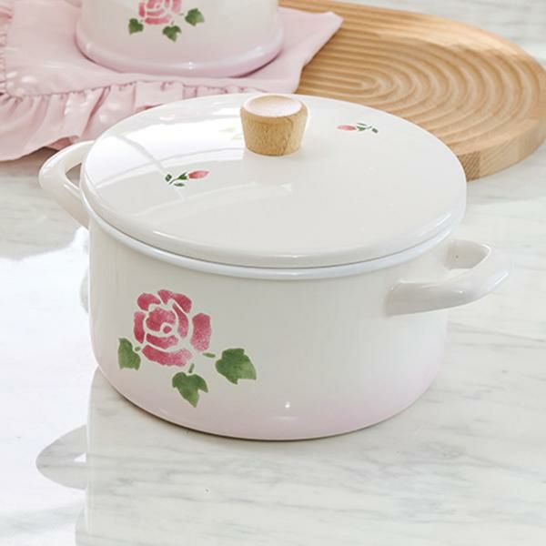 20cmキャセロール（ローズ）/Many 両手鍋 画像2