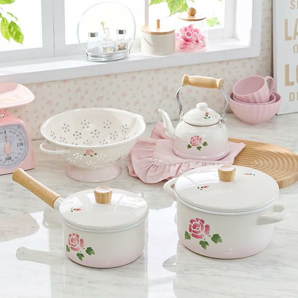 20cmキャセロール（ローズ）/Many 両手鍋 画像3