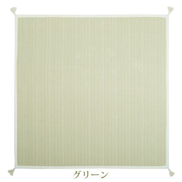 ふんわりカラーのインド綿ラグ（１８５×１８５） ラグ(正方形) 画像4