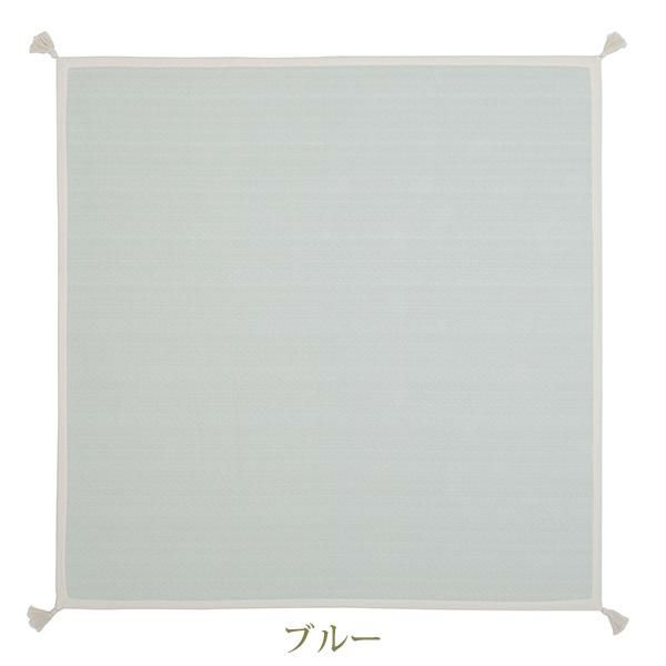 ふんわりカラーのインド綿ラグ（１８５×１８５） ラグ(正方形) 画像5