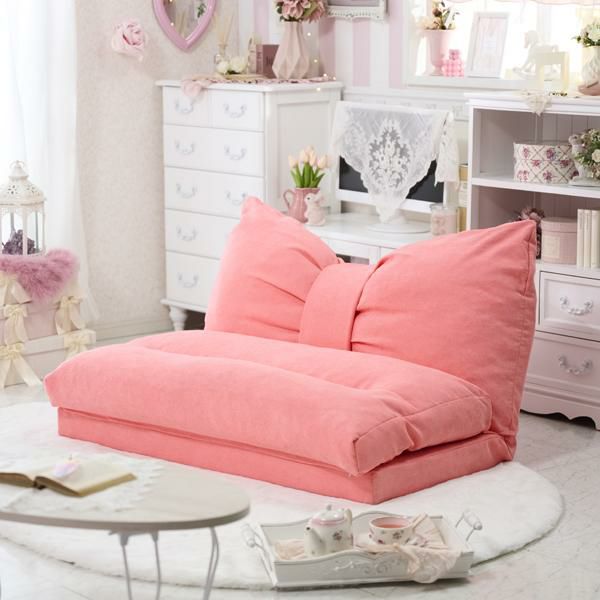 直送 リボンソファーベッド かわいいお姫様インテリア家具 雑貨の通販 ソファーベッド ロマンティックプリンセス ロマプリ