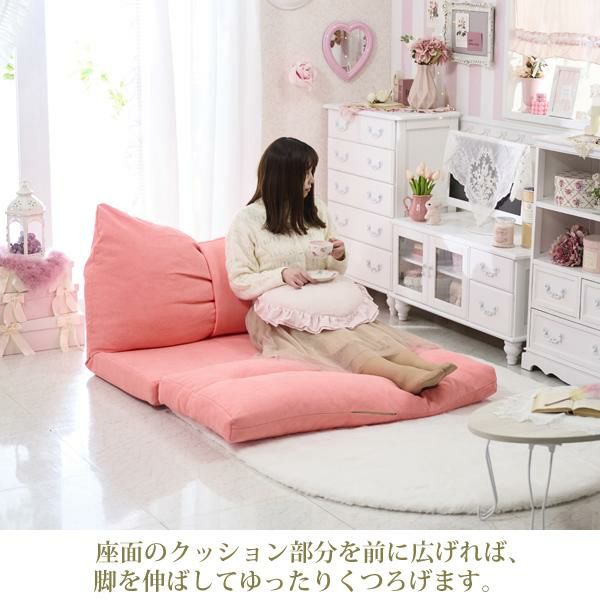 直送 リボンソファーベッド かわいいお姫様インテリア家具 雑貨の通販 ソファーベッド ロマンティックプリンセス ロマプリ