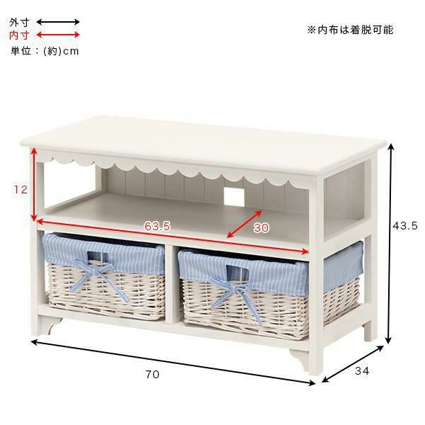 フリルオープンテレビ台(小) テレビ台・テレビボード 画像6