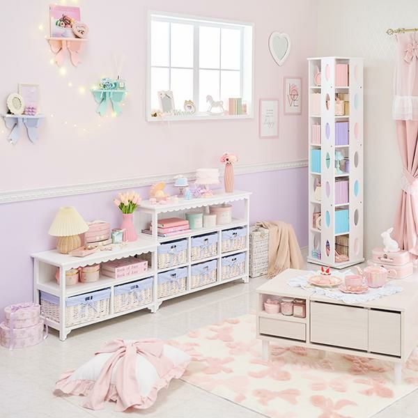 直送】フリルオープンテレビ台(小)｜かわいいお姫様インテリア家具