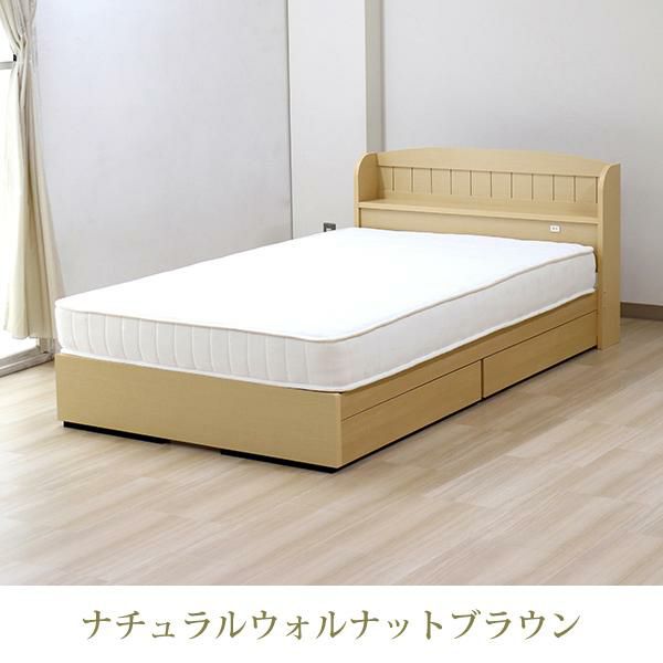 収納ベッド(セミダブル／マットレス付き) 収納付ベッド 画像3