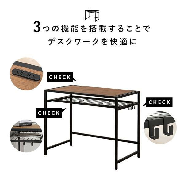 棚付きデスク＆チェア2点セット デスク 画像11