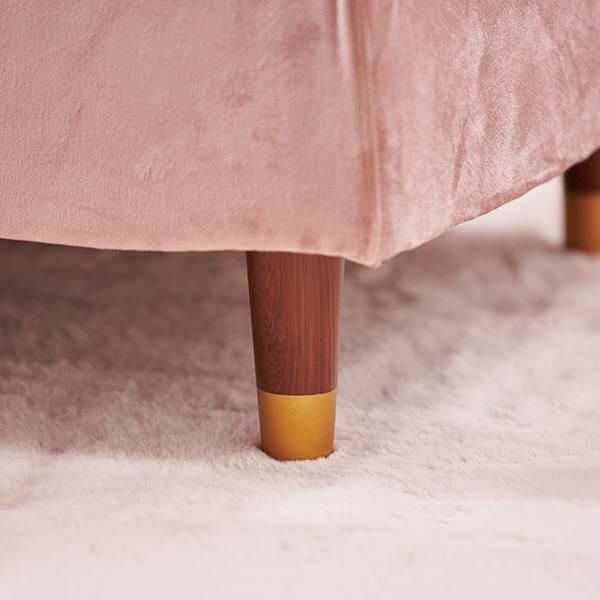 くすみダスティカラーの片肘コンパクトソファー 2人掛けソファ― 画像18