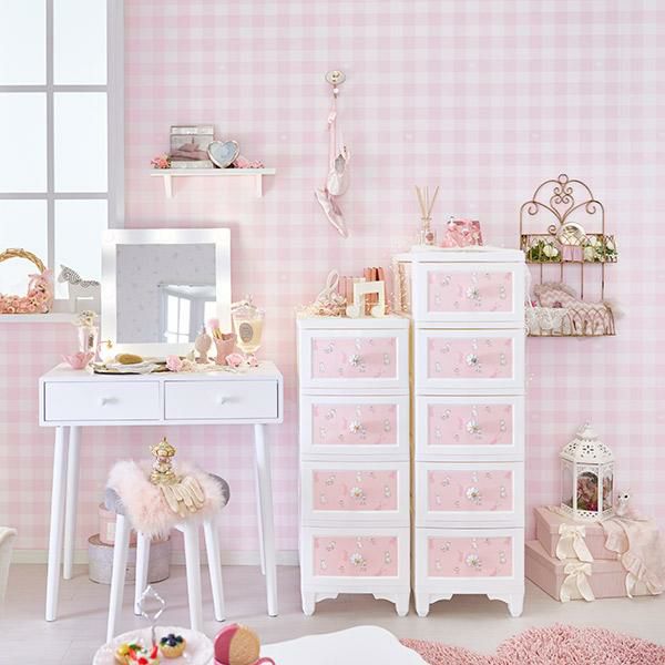 直送】ドレスチェンジチェスト用シール3枚/うさぎ柄｜かわいいお姫様