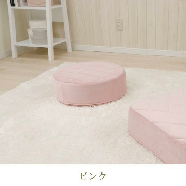 ♡フランスアンティーク 大きなブドワールクッション ① ピンク系