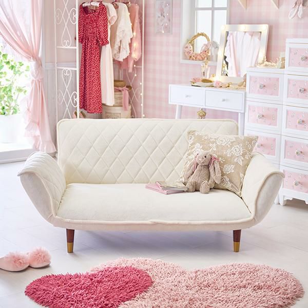 くすみパステルカラーのカウチソファー　2人掛け／ダイヤ 2人掛けソファ― 画像2