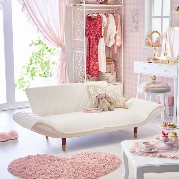 くすみパステルカラーのカウチソファー　2人掛け／ダイヤ 2人掛けソファ― 画像4