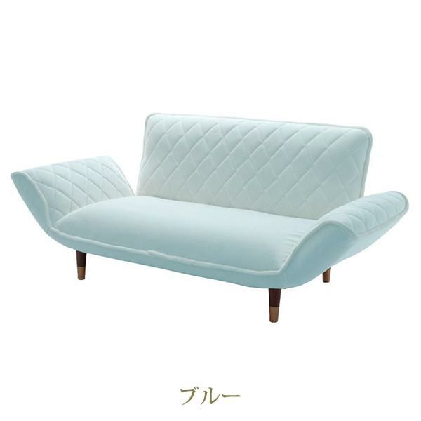 くすみパステルカラーのカウチソファー　2人掛け／ダイヤ 2人掛けソファ― 画像7