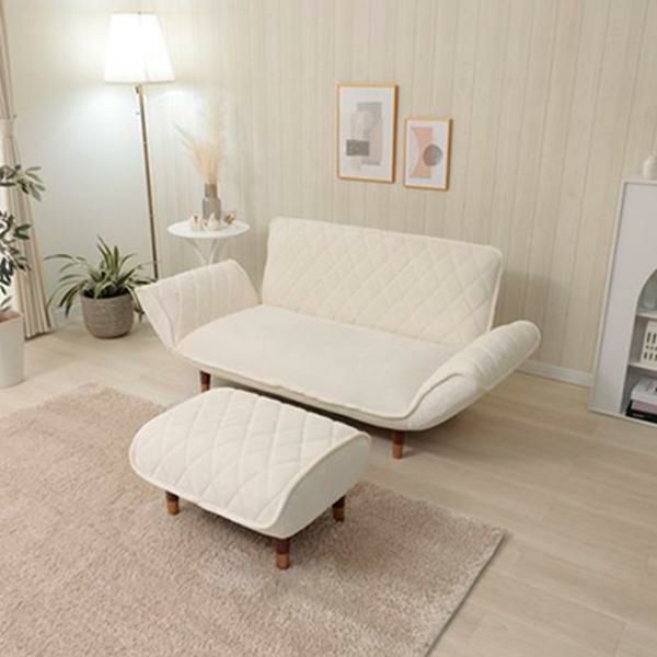 くすみパステルカラーのオットマン／ダイヤ スツール 画像18