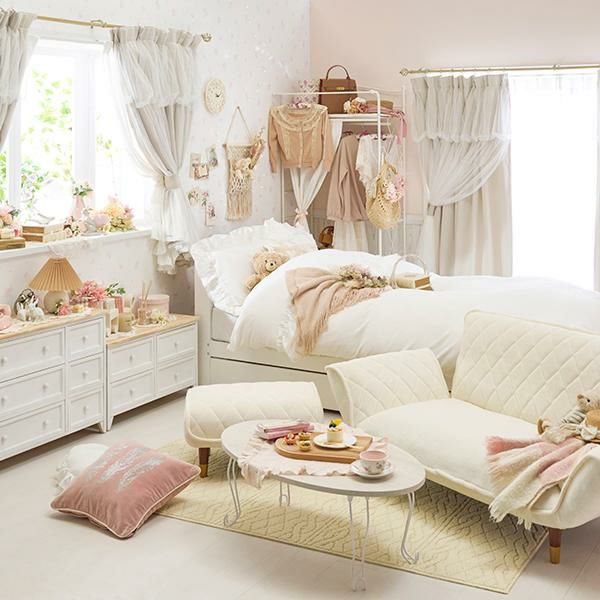 くすみパステルカラーのオットマン／ダイヤ スツール 画像19