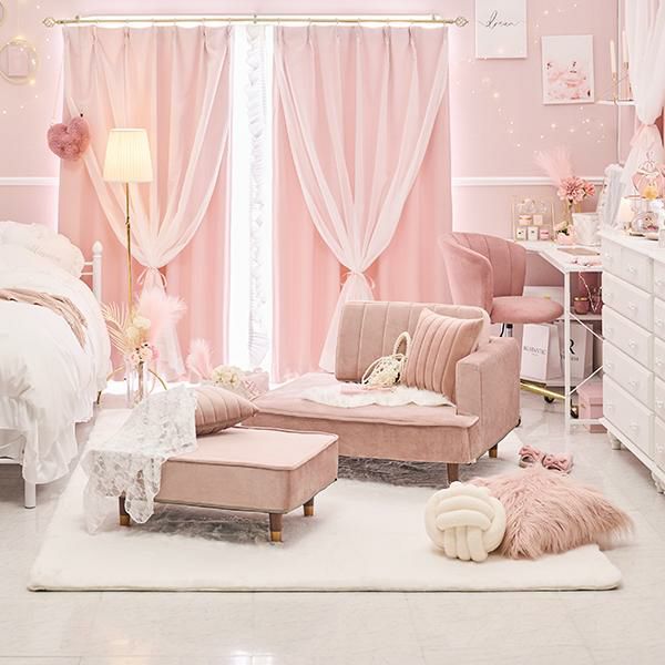 くすみダスティカラーのコンパクトカウチソファー／ベロア 2人掛けソファ― 画像3