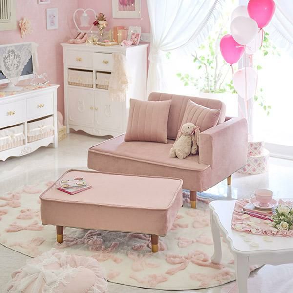 くすみダスティカラーのコンパクトカウチソファー／ベロア 2人掛けソファ― 画像5