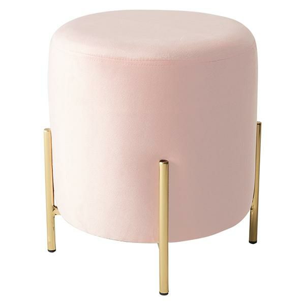 直送】ダスティカラーのスツール/ベロア｜かわいいお姫様インテリア
