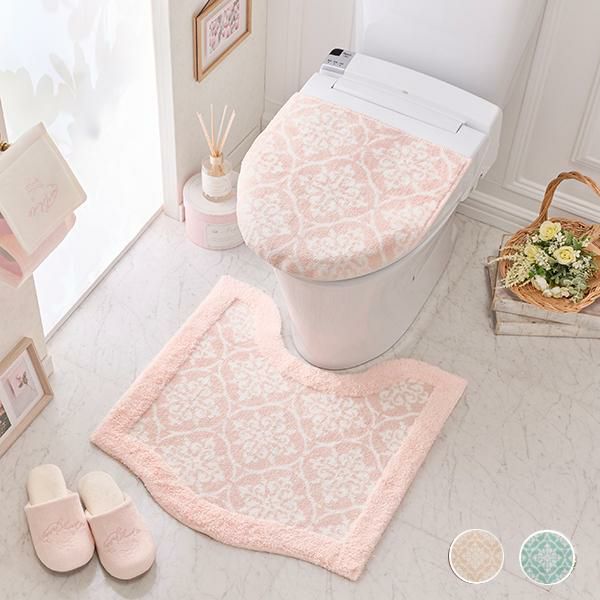 フタカバー やすい トイレマット 激レア 赤い実とクマ