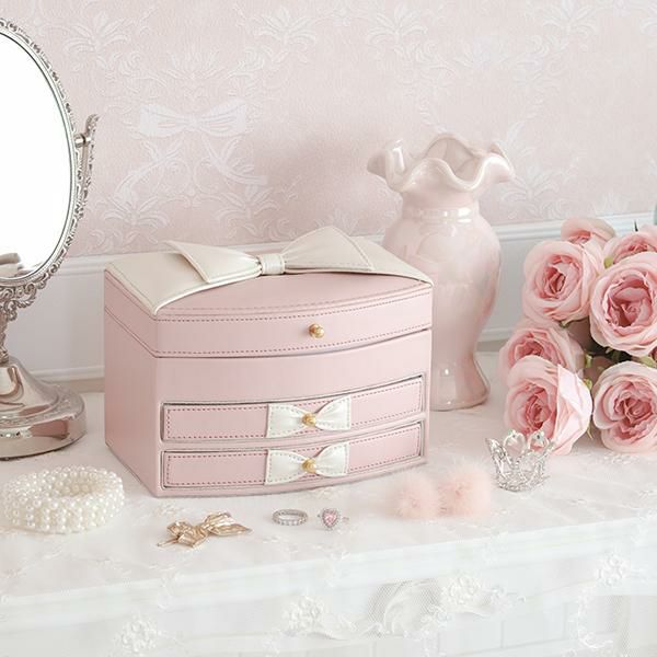 期間限定特別価格 ～1/5 AM10:00まで】アクセサリーボックス/リボン