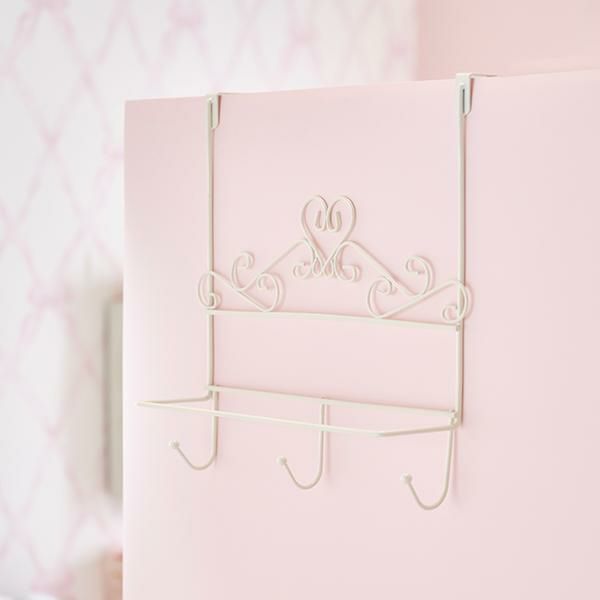 ハートティアラドアハンガー｜かわいいお姫様インテリア家具・雑貨の