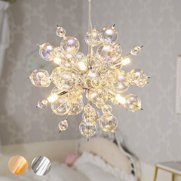 バブルブーケシャンデリア（6灯・電球付き）｜かわいいお姫様  