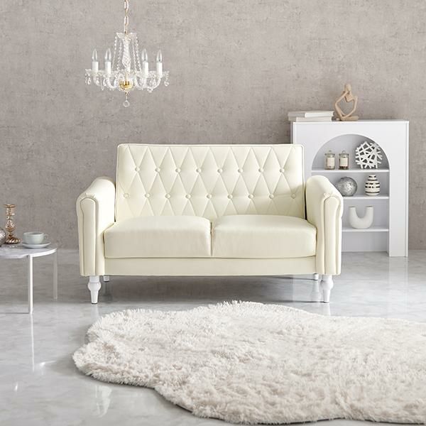 ラムのママ専用 ✴︎美品✴︎2人掛けさソファー 白 ラムのママ専用