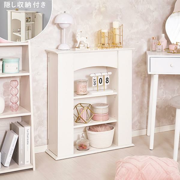 直送】マントルピース（ロータイプ・サイド収納付き）｜かわいいお姫様  