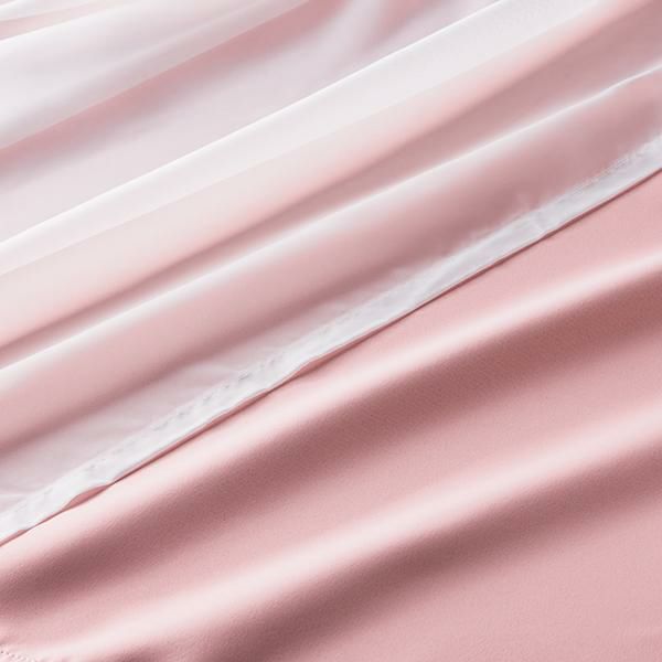 ティアラリボン2WAY遮光カーテン(100×185)/ピンク｜かわいいお姫様