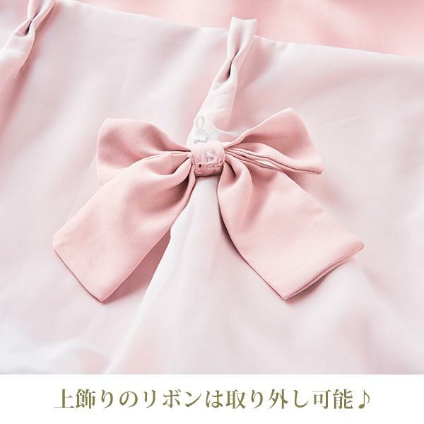 ティアラリボン2WAY遮光カーテン(100×200)/ピンク｜かわいいお姫様