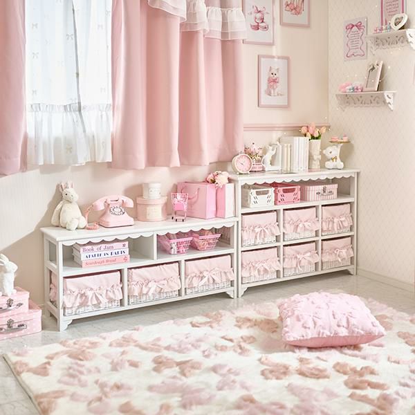 ふんわリボンラグ(長方形・90×130)｜かわいいお姫様インテリア家具