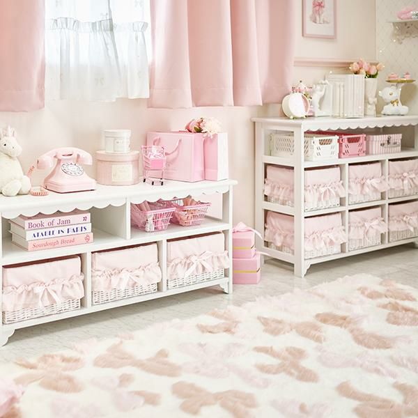 ふんわリボンラグ(正方形・180×180)｜かわいいお姫様インテリア家具