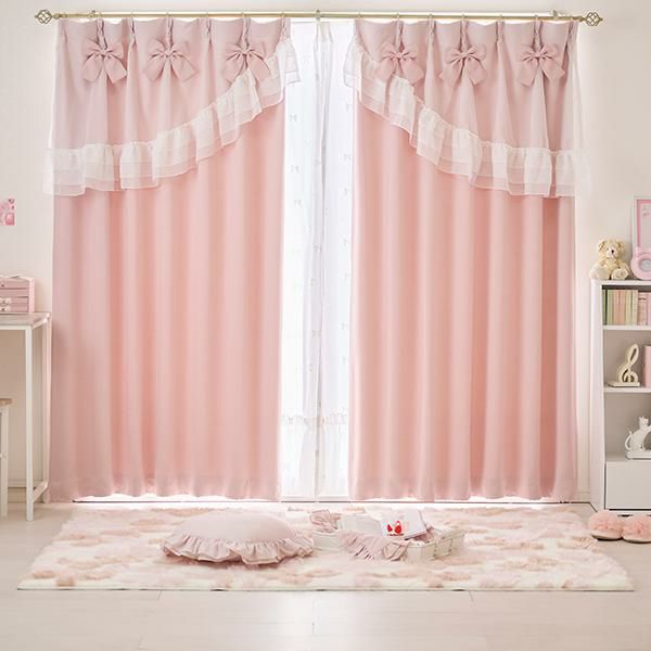 ふんわリボンラグ(正方形・180×180)｜かわいいお姫様インテリア家具