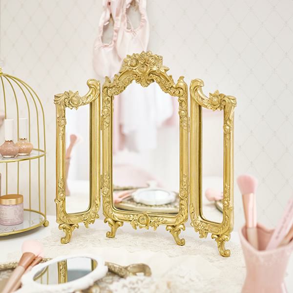 バロックドレッサーミラー｜かわいいお姫様インテリア家具・雑貨の通販