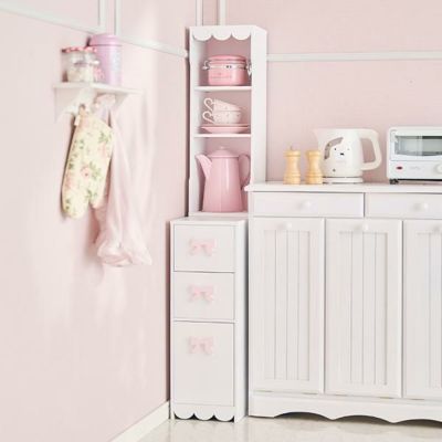 【大型】すき間収納ラック（フリルリボン）