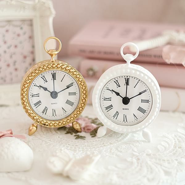 お城型の置時計 ピンク インテリア お城型の置時計 ピンク インテリア