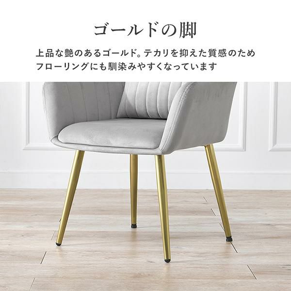 直送】【お届けグループD】ダイニングチェア(シェル・肘付き)/ベロア