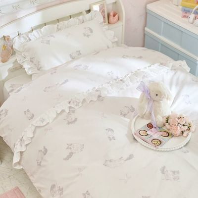 プティローズ布団カバー3点セット(セミダブル)【ラッピング対応可能