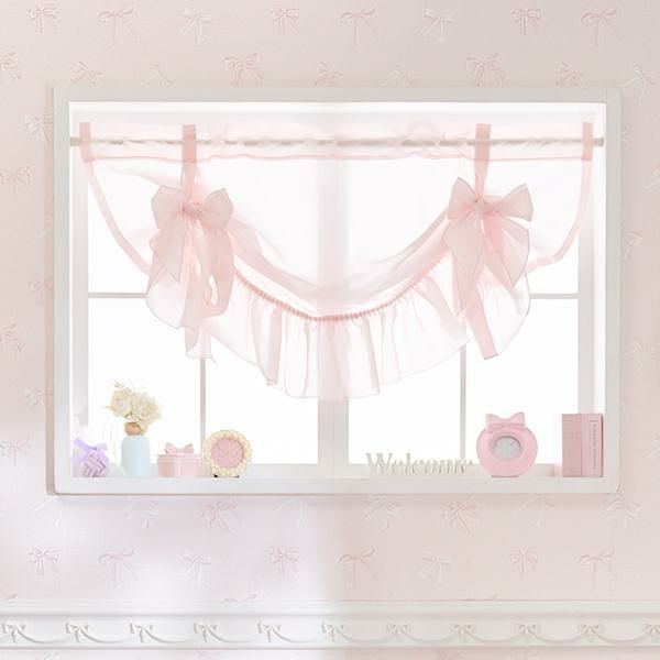 アレンジリボンカフェカーテン(100×70cm)【ラッピング対応可能