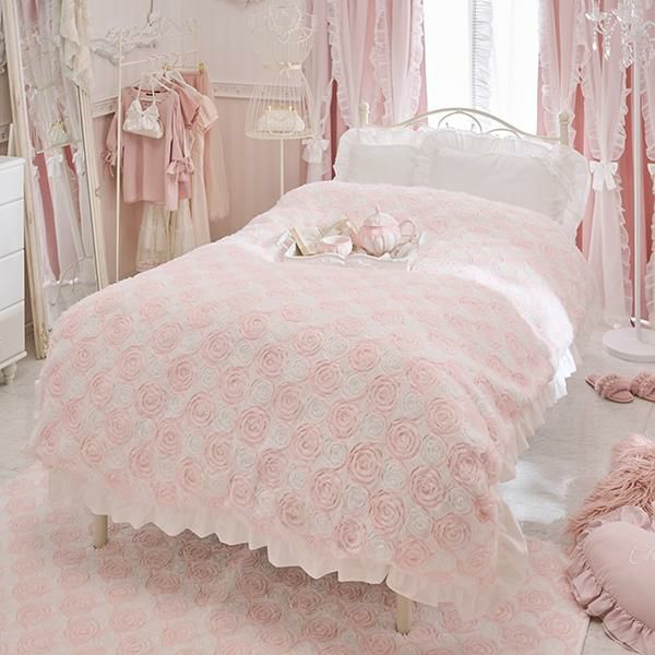 期間限定特別価格 ～1/5 AM10:00まで】シフォンローズあったか掛け布団