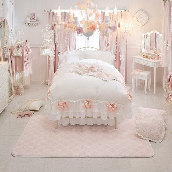 期間限定特別価格 ～1/5 AM10:00まで】シフォンローズラグ(長方形130