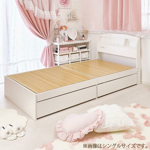 ロマプリ ベッドフレーム【大型】たっぷり収納（セミダブル）新品未使用☆値下げ中 000000027579-06-l.jpg?t=