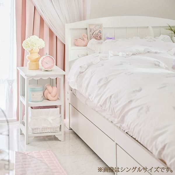 大型】たっぷり収納ベッド(セミダブル・ポケットコイルマットレス付